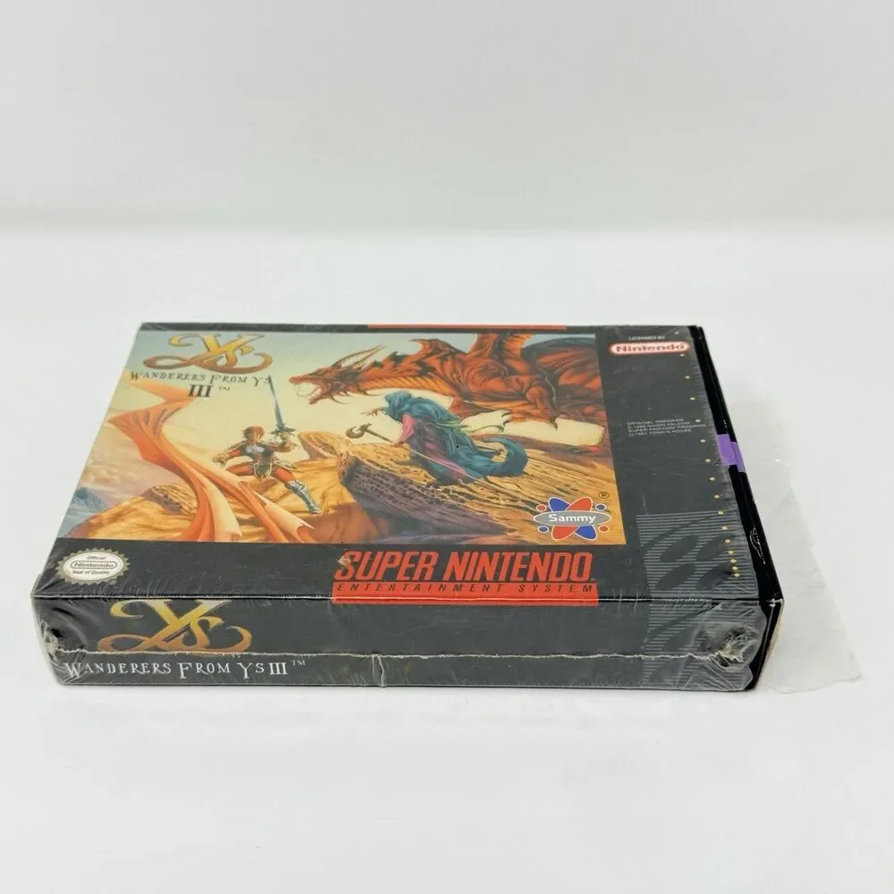 Wanderers From Ys III Nintendo Super NES SNES Complete CIB Authentic Tested